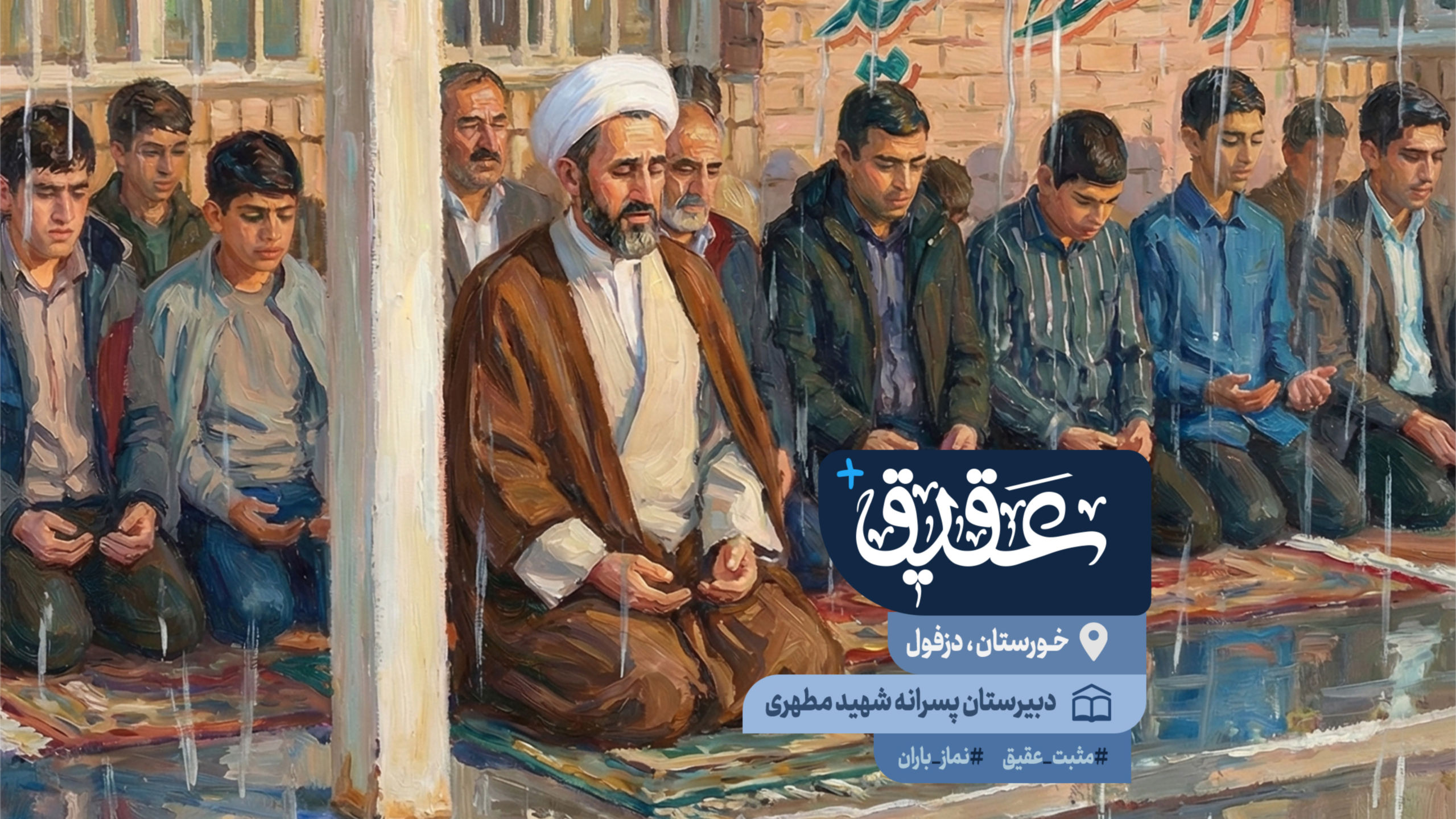 ✨ یک مدرسه، یک دعا، یک باران؛ قصه‌ای واقعی از دزفول🌧️